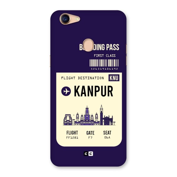 Kanpur Boarding Pass Back Case for Oppo F5 Youth